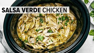 CROCKPOT SALSA VERDE CHICKEN | Easy Slow Cooker Chicken Recipe