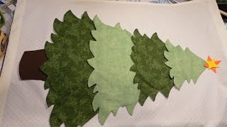 LTC Christmas in Vlogtober Ep 2: Working on the Tree Background and Cutting Pattern Pieces