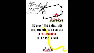 The oldest city that you will come across is Philadelphia that was built back in 1701.