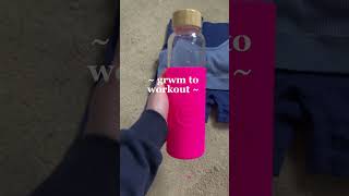 grwm with me to workout 🫢🤍#aesthetic #preppy #cute #clothing #workout #fitness #weights #water