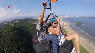 JOILA VOANDO DE PARAPENTE EM SÃO VICENTE