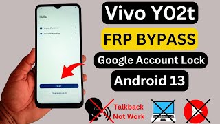 Vivo Y02t FRP Bypass Without PC | Reset Option Not Working | Vivo (V2254) Google Account Bypass 2024