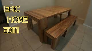 Watch us Transform our Dinning Room | Transformer Table Unboxing