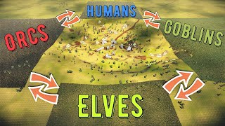 Elves Vs Orcs Vs Humans Vs Goblins - UEBS 2