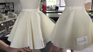 Patternmaking circle skirts. A full circle.