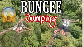 OUR FIRST TIME BUNGEE JUMPING! VERY SCARED