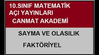 10.SINIF MATEMATİK|3.DERS