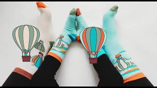 Hot Air Balloon Matching Family Socks