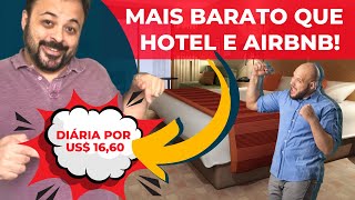 Como conseguir HOSPEDAGEM MAIS BARATA que hotel e airbnb nas viagens?