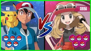 Pokemon Battle Pedia: Kalos Ash Vs Serena