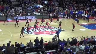 03.25.16 Detroit Pistons Entertainment Team 4th Quarter Time Out