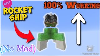 How to make a working Rocket Ship in Minecraft