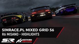 Simrace.pl Mixed Grid S6: Race 6 Misano Highlights | Assetto Corsa Competizione