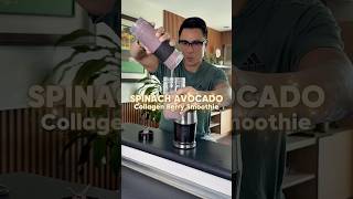 🍃 Spinach Avocado Collagen Berry Smoothie #collagen #greensmoothie #smoothierecipes #shorts