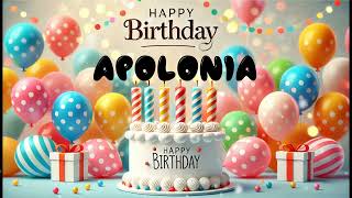 Happy Birthday APOLONIA   Happy Birthday Song   Birthday Wishes   Birthday Party