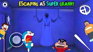 Super Granny Banke Kiya Granny5 me Escape | Escaping As Super Granny In Granny5 With Doraemon Nobita