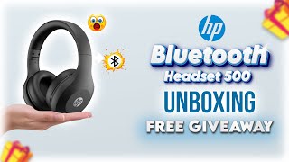 HP 500 Bluetooth Wireless Over Ear Headphone 💥 Unboxing & FREE Giveaway @HPIndiaVideos