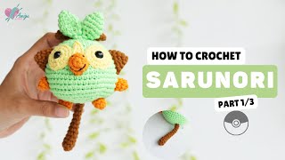 #447 | Amigurumi Sarunori (1/3) | Crochet Pokémon Amigurumi | Free Pattern | Amiguworld