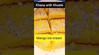 Mango ice-cream बनाने की आसान विधि। #youtubeshorts #shorts #icecream #mangorecipe #viral