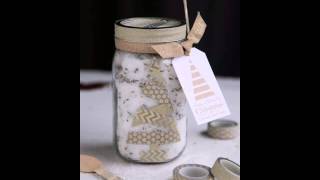 DIY Gift Lavander Bath Slats In A Jar