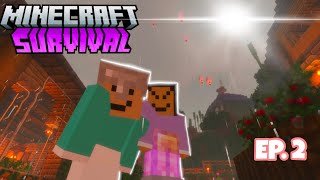 We built a MAGICAL TOWER⭐️ | EP. 2 ♡| Survival Minecraft Let’s Play