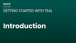 Introduction - Getting Started with Teal