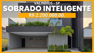 (VENDIDO) SOBRADO DE ALTO PADRÃO A VENDA NO RESIDENCIAL VILLA DO SOL EM VALINHOS / SP