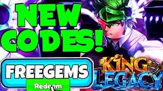 CÓDIGOS NOVOS TODOS OS NOVOS CÓDIGOS FUNCIONANDO NO UPDATE 6.5 KING LEGACY 2024! KING LEGACY CODES