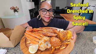 Saucy Seafood Boil Mukbang + Viewer topic with Boo Kellz