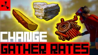 How to Change Gather Rates on Rust - Scalacube