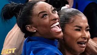 "Simone Biles & Gold Over America Tour Arrive at Spectrum Center Before Shakira & Justin Timberlake!