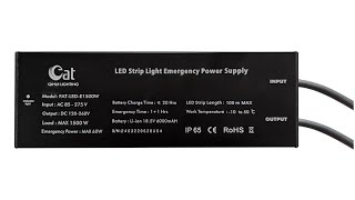 Customizable 1500W LED strip light emergency driver