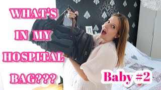 WHAT'S IN MY HOSPITAL BAG FOR LABOR AND DELIVERY 2020 || SECOND TIME MOM