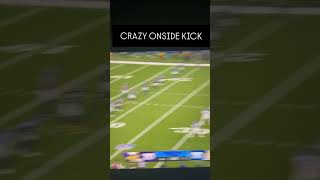 WILD onside kick/punt attempt by the Vikings. Rams play it perfect with fair catch. #nfl