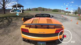 Lamborghini Gallardo LP570-4 Spyder Performante with Velocity Driving ExperienceAlong Lime Rock Park