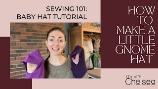 How to make Baby Hat Tutorial: Little gnome hat