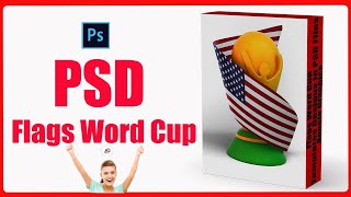 Flags Word Cups In PSD Files | Aneela Graphics |