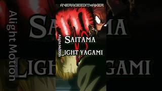 Saitama VS Light Yagami Anime Debate #anime #debate #edit #viral