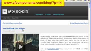 How To Add Flash Videos To Your Web Site