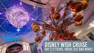 Walking around a empty ship tour and more | Disney Wish Cruise Day 2/3