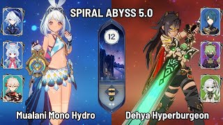 C0 Mualani Furina Mono Hydro Team | C2 Dehya Hyperburgeon | New Spiral Abyss 5.0 | Genshin Impact