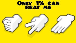 only 1% can beat me in "rock, paper, scissors"