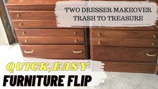 #shorts Quick, Easy furniture makeover|trash to treasure flip