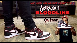 Jordan 1 Bloodline on Feet!!