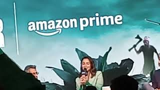 Alia Bhatt at triler launch of web series poacher only on amazon prime video