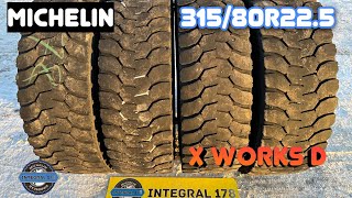 Грузовые шины бу 315/80r22.5 Michelin X Works D. Шины для самосвала. Стройка ☎️89219930017