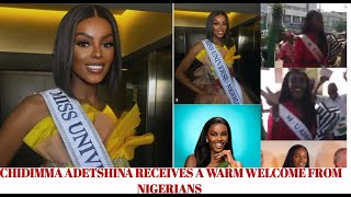 CHIDIMMA ADETSHINA RECEIVES WARM WELCOME FROM NIGERIANS