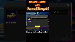 green crystal unlock Dacia || pubg crystal shop #pubg #bgmi #shorts #green#crystal