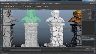 ART 156: High Res game object- Pt 4:  Baking Normal and AO maps with Turtle