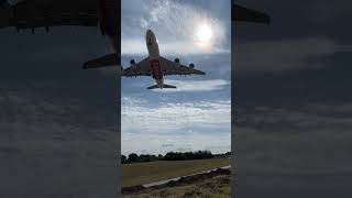 Emirates A380 landing at BHX#Birmingham airport#A380#Emirates